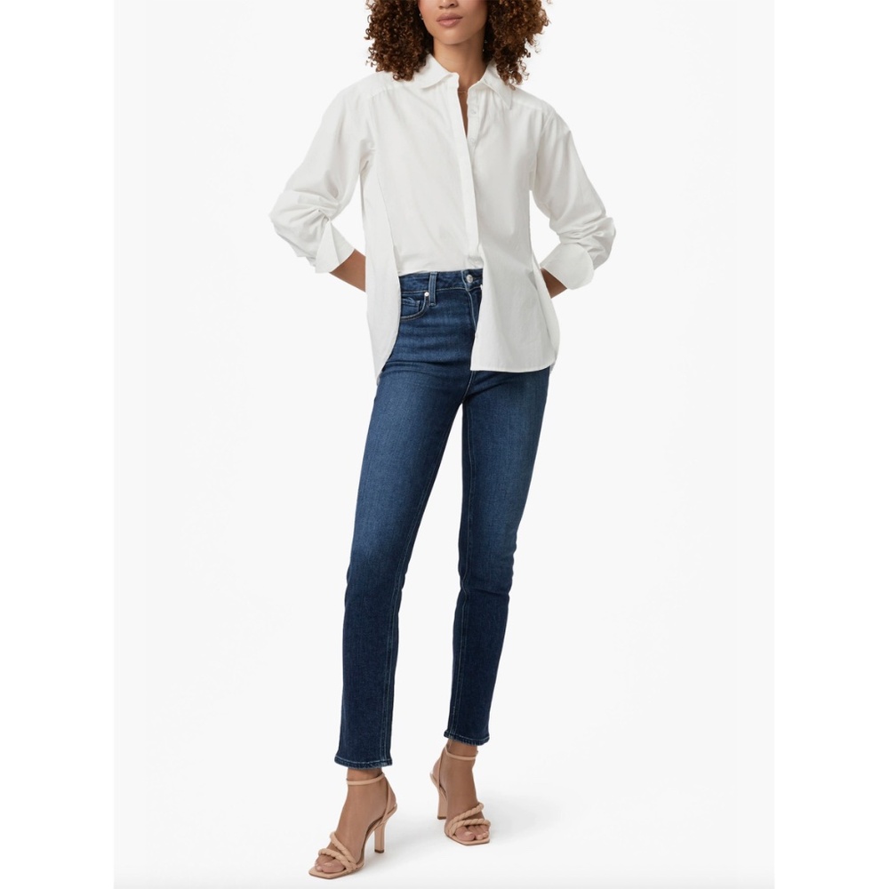 PAIGE NWT GEMMA HIGH RISE CIGARETTE LEG STRETCH SKETCHBOOK JEAN. SIZE 25 - Picture 4 of 14
